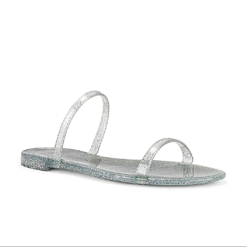Stuart Weitzman Jelly Sparkly Sandals